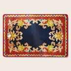 Antique Tibetan Saddle Rug Print Cutting Board Gallery Image 1