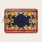 Antique Tibetan Saddle Rug Print Laptop Sleeve Gallery Image 1