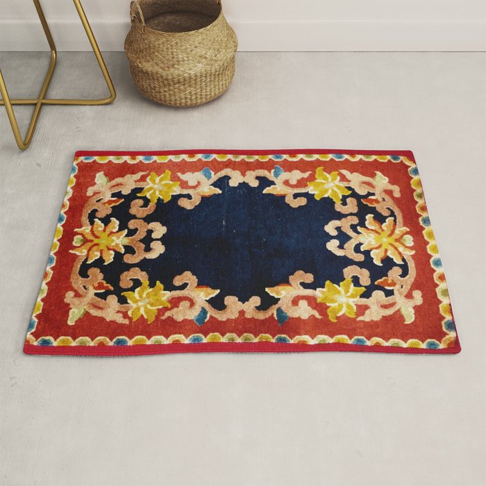 Antique Tibetan Saddle Rug Print Rug Gallery Image 1