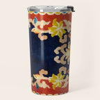 Antique Tibetan Saddle Rug Print Travel Mug Gallery Image 2