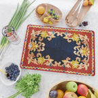 Antique Tibetan Saddle Rug Print Cutting Board Gallery Image 2