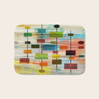 Mid-Century Modern Art 1.3 -  Graffiti Style Bath Mat Gallery Image 1
