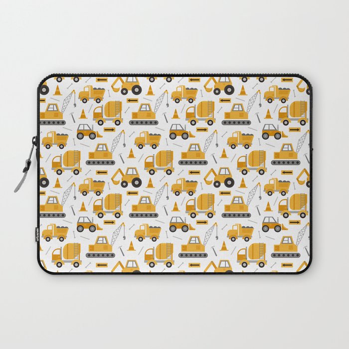 Construction Trucks Laptop Sleeve Gallery Image 1