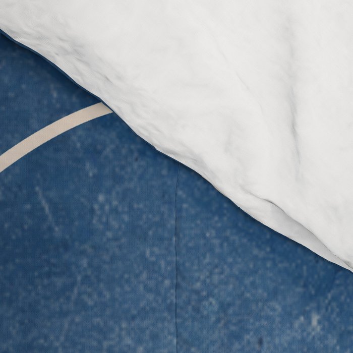 Lady Portrait Minimal Line Art 3 Blue Comforter Gallery Image 4