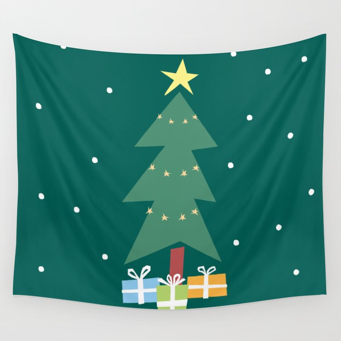 Christmas tree Wall Tapestry Gallery Image 4