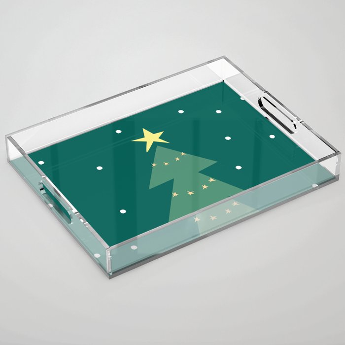 Christmas tree Acrylic Tray Gallery Image 1
