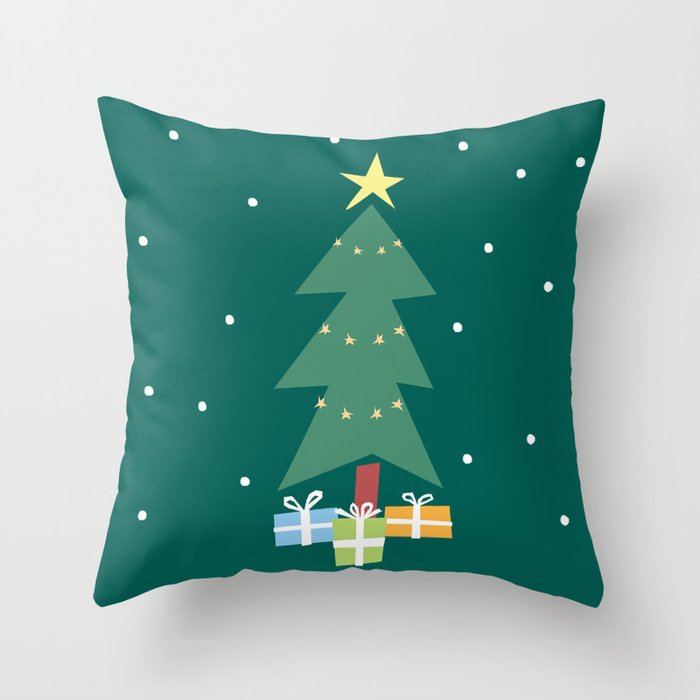 Christmas tree Throw Pillow Gallery Image 1