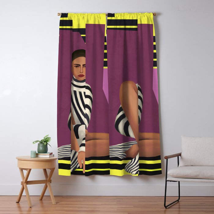 Stripes in Stillness Window Curtain Gallery Image 1