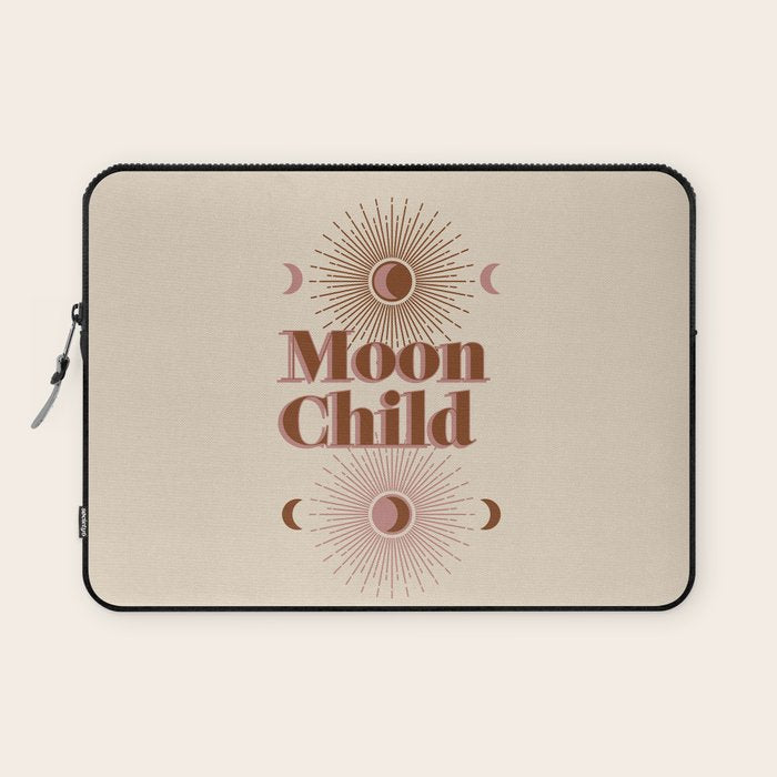 Vintage Moon Child Laptop Sleeve Gallery Image 1