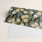 Blue Floral Wrapping Paper Gallery Image 2