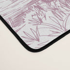 Toile de Jouy French Vintage Rose Lilac Blush & White Desk Mat Gallery Image 4