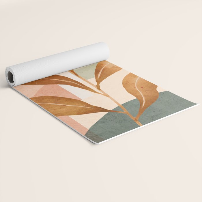 Tropical Leaf- Abstract Art 25 Yoga Mat Gallery Image 2