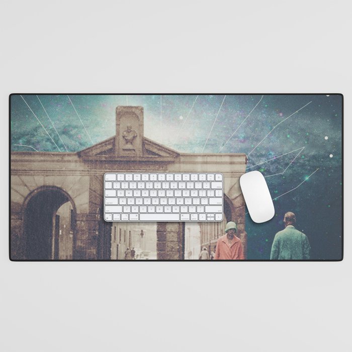 We met as Time Travellers Desk Mat Gallery Image 1