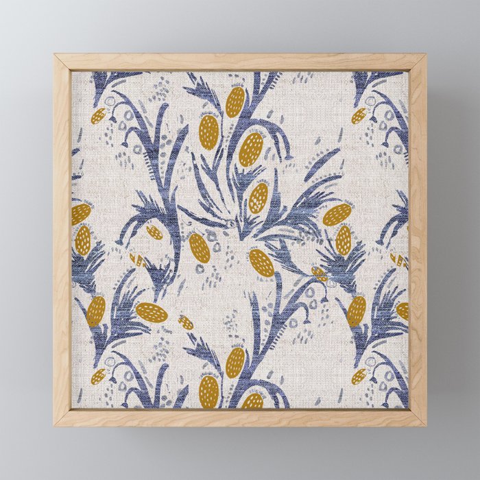 FRENCH LINEN THISTLE Mini Art Print Gallery Image 1
