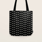 Dragonfly Pattern VII Black Tote Bag Gallery Image 1