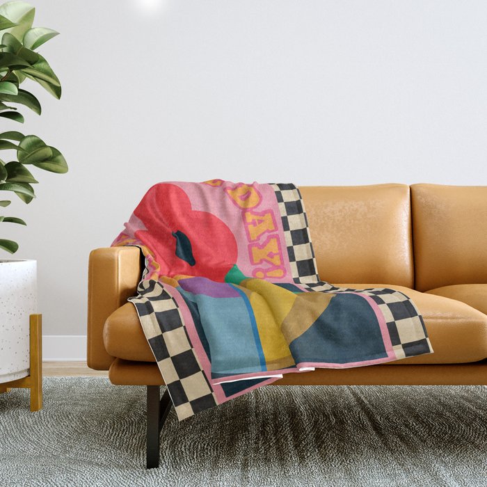 Have A Nice Day 2 Throw Blanket Gallery Image 1