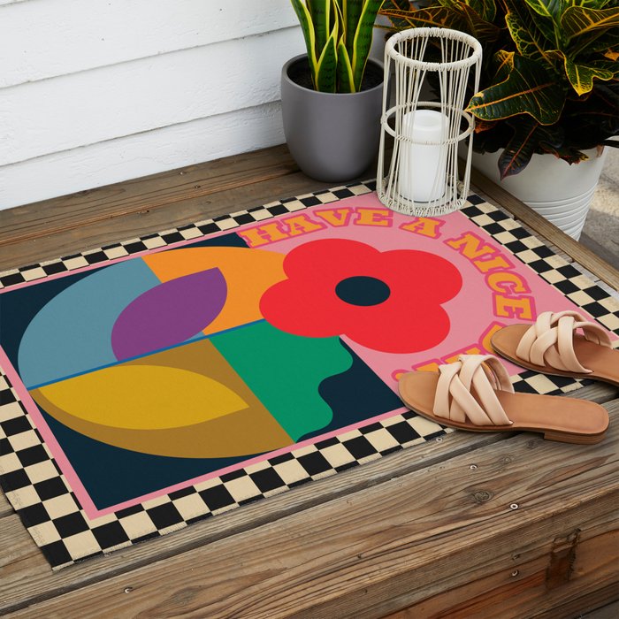Have A Nice Day 2 Outdoor Rug Gallery Image 2