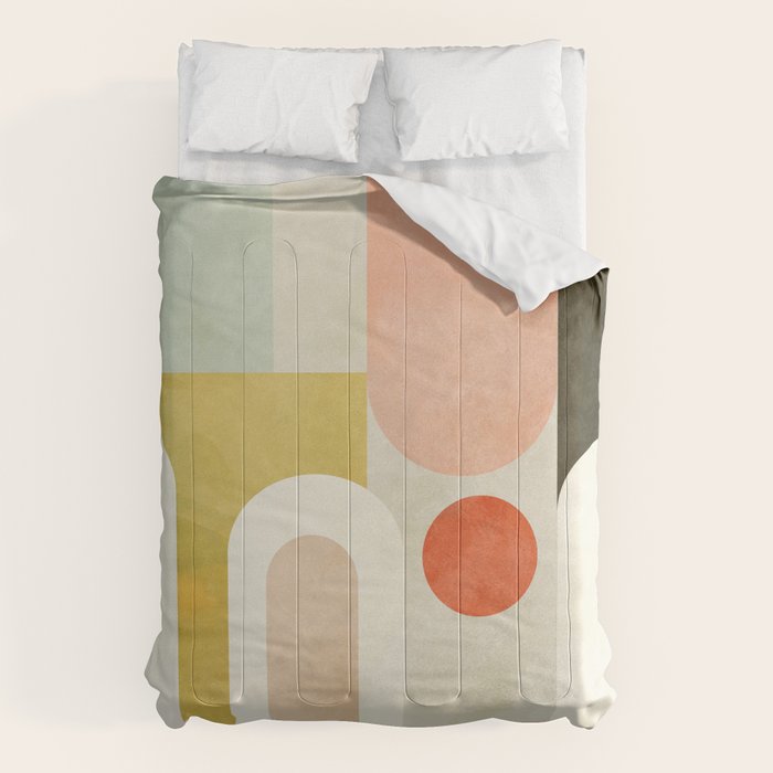 geometry abstract pastel Comforter Gallery Image 6