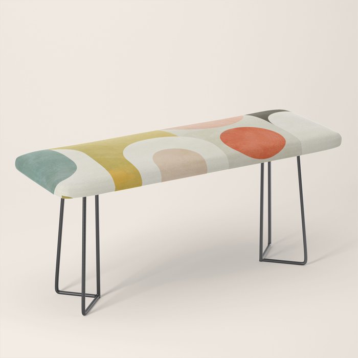 geometry abstract pastel Bench Gallery Image 1