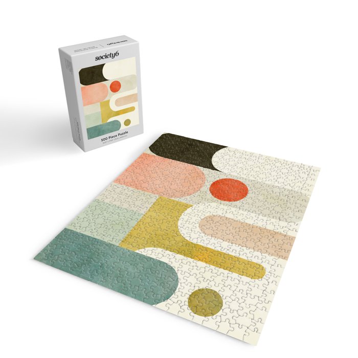 geometry abstract pastel Jigsaw Puzzle Gallery Image 2