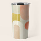 geometry abstract pastel Travel Mug Gallery Image 1