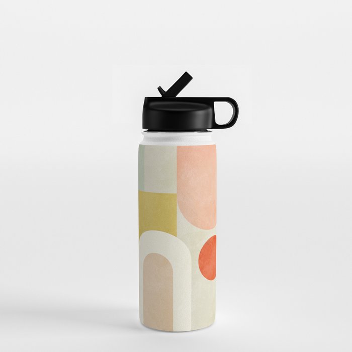 geometry abstract pastel Water Bottle Gallery Image 1