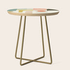 geometry abstract pastel Side Table Gallery Image 1