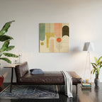 geometry abstract pastel Wood Wall Art Gallery Image 2