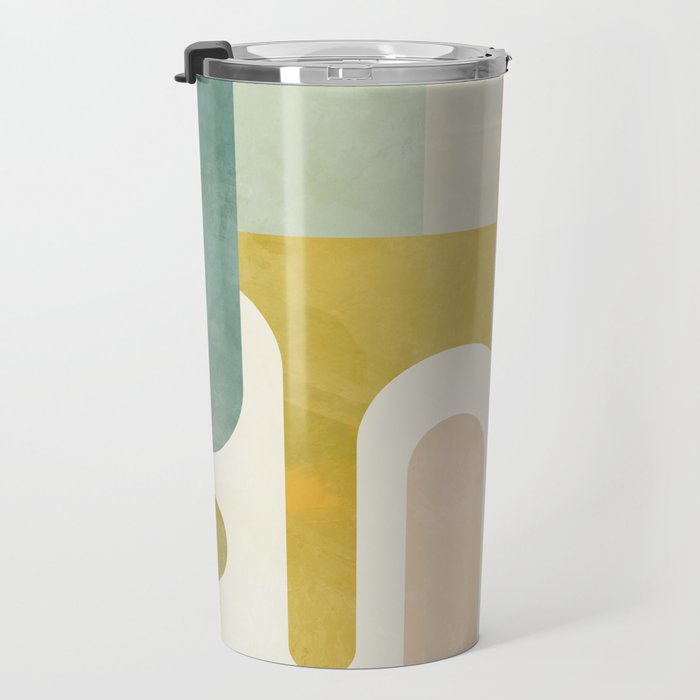 geometry abstract pastel Travel Mug Gallery Image 3