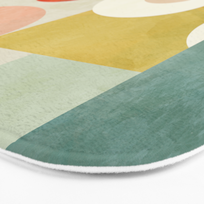geometry abstract pastel Bath Mat Gallery Image 3