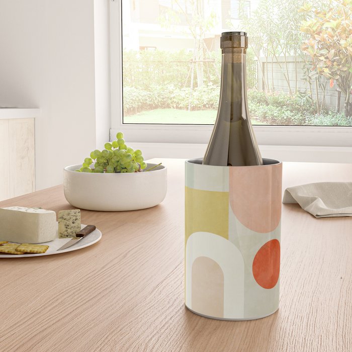 geometry abstract pastel Wine Chiller Gallery Image 4