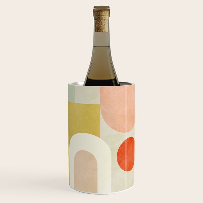 geometry abstract pastel Wine Chiller Gallery Image 1