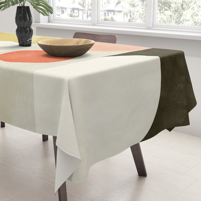 geometry abstract pastel Tablecloth Gallery Image 3