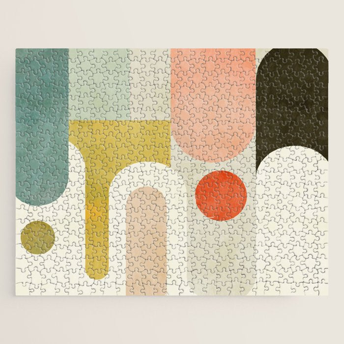 geometry abstract pastel Jigsaw Puzzle Gallery Image 1