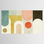 geometry abstract pastel Tablecloth Gallery Image 2