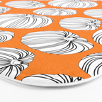 Autumn pumpkin vegetable art pattern Bath Mat Gallery Image 3