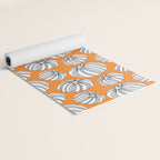 Autumn pumpkin vegetable art pattern Yoga Mat Gallery Image 2