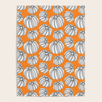 Autumn pumpkin vegetable art pattern Poster Gallery Image 4
