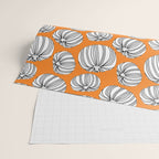 Autumn pumpkin vegetable art pattern Wrapping Paper Gallery Image 2