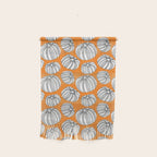 Autumn pumpkin vegetable art pattern Wall Hanging Gallery Image 1