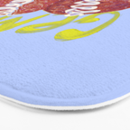 Gemini Twins in Lavender & Blue | Zodiac Series Bath Mat Gallery Image 3