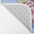 Gemini Twins in Lavender & Blue | Zodiac Series Bath Mat Gallery Image 2