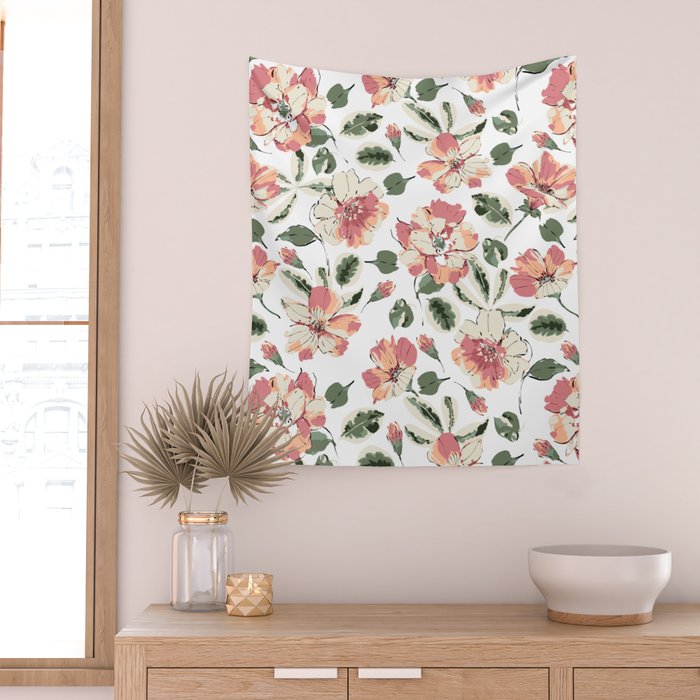 Modern tropical garden WGP Wall Tapestry Gallery Image 2