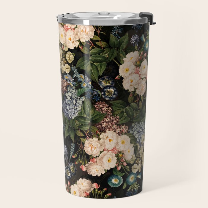 Mystic Vintage Midnight Rose Garden Travel Mug Gallery Image 2