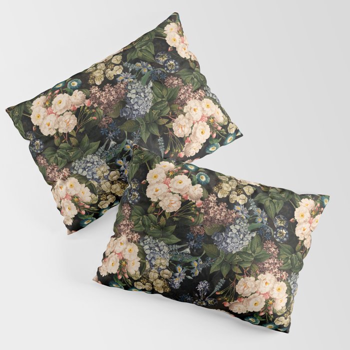 Mystic Vintage Midnight Rose Garden Pillow Sham Gallery Image 1
