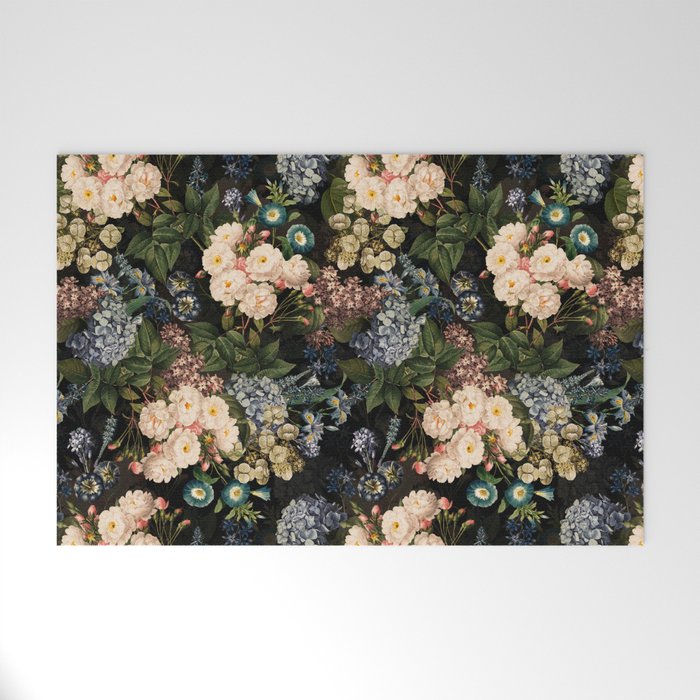 Mystic Vintage Midnight Rose Garden Welcome Mat Gallery Image 1