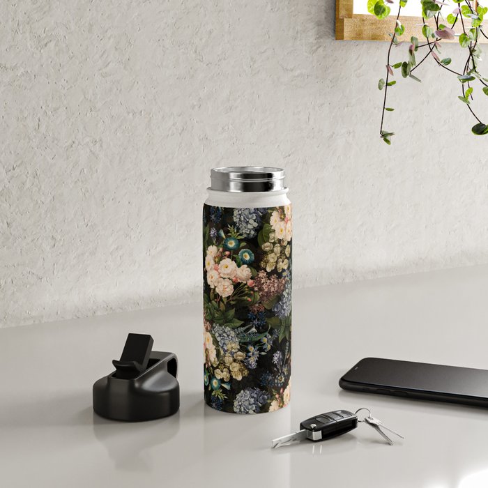 Mystic Vintage Midnight Rose Garden Water Bottle Gallery Image 4