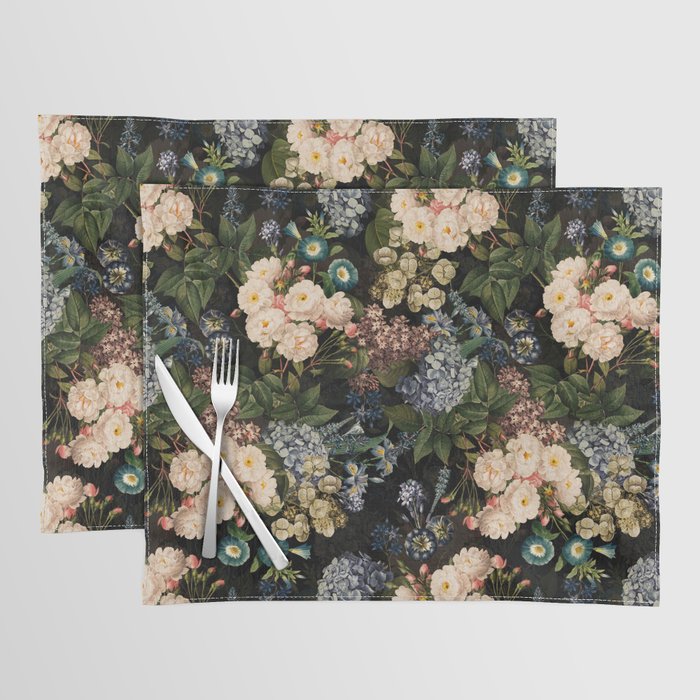 Mystic Vintage Midnight Rose Garden Placemat Gallery Image 1