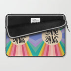 Smile - 70s Retro Sun Rainbow  Laptop Sleeve Gallery Image 2