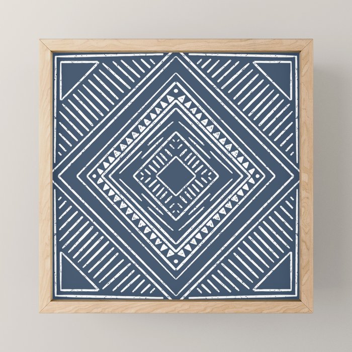 Boho Tiles | Atlantic Blue Mini Art Print Gallery Image 1
